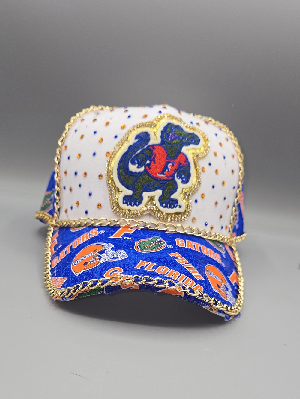 Florida Gators  White  Decorative Baseball Cap